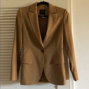 Barneys New York Blazer, Size 4 / 38, Made in Italy, Camel